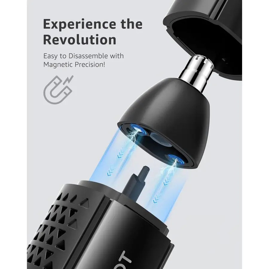 ماكينة تشذيب شعر الأنف والأذن للرجال ماكينة تشذيب شعر الجسم 2 في 1 ماكينة حلاقة فويل #3