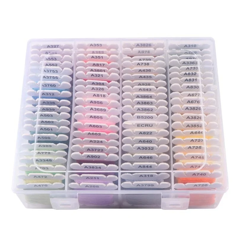 40/80/120 Colors DIY Cotton Embroidery Thread Multi-Color Embroidery Yarn For Sewing Embroidery Thread Set With Organizer Box