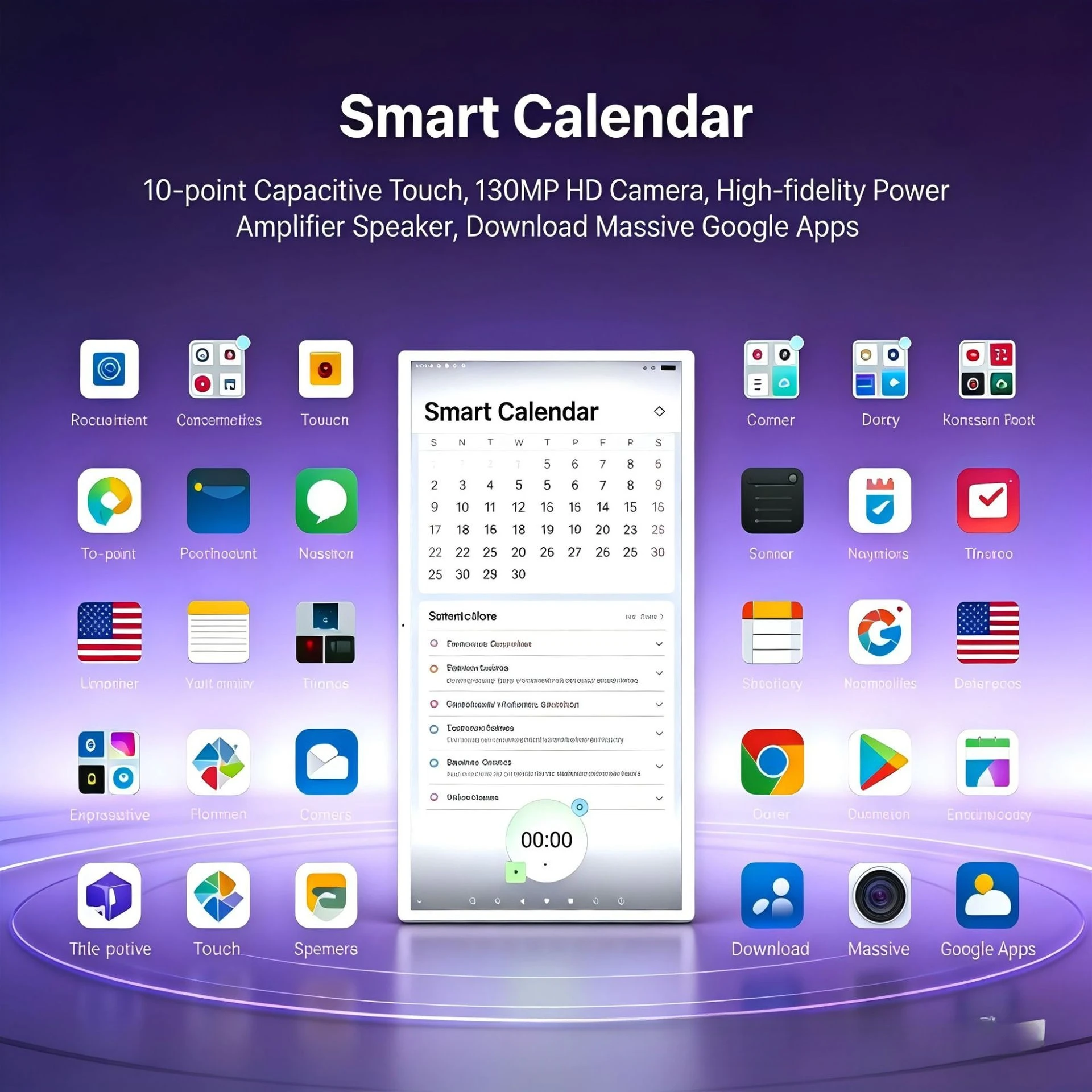 15.6 inch 22 inch 24 inch 32digital calendar screen touch electronic digital picture frame screen photo frame screen