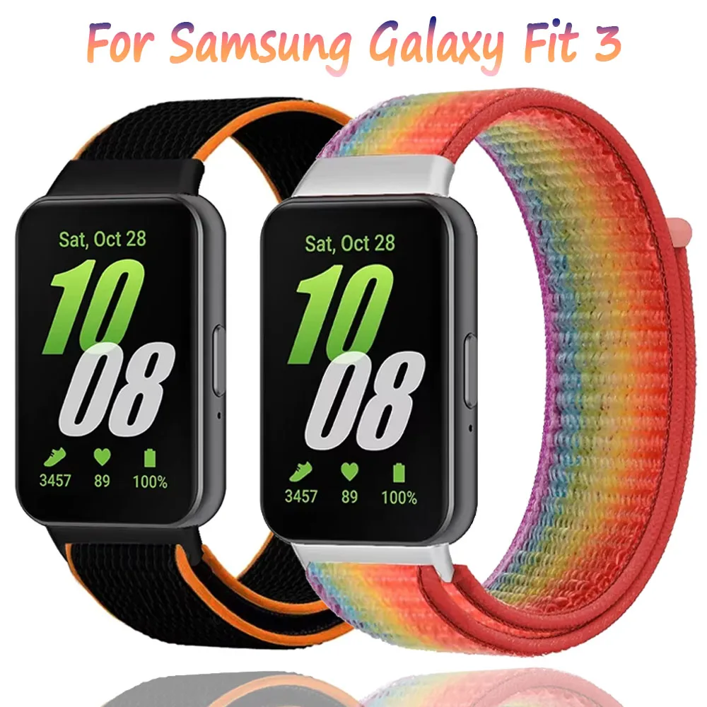 Nylon Strap For Samsung Galaxy Fit 3 Sport Lightweight Breathable Replaceable Correa Watchband For Samsung Galaxy Fit 3 Bracelet