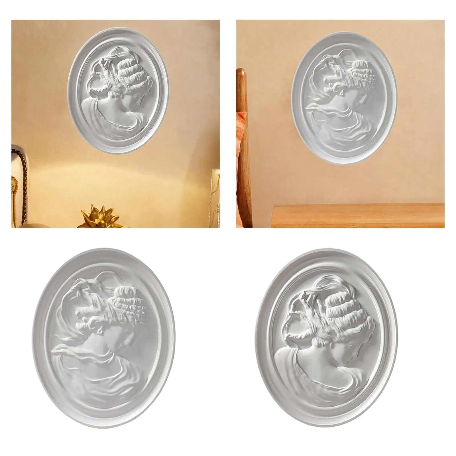 

Resin Sculpture Wall Art Crafts Hand Painted for Living Room