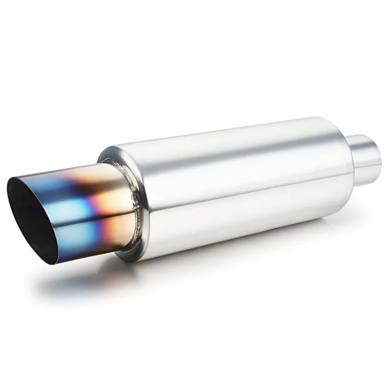 

Factory Direct Stainless Steel Blue End Exhaust Tip Universal Auto Muffler Tip Race Price