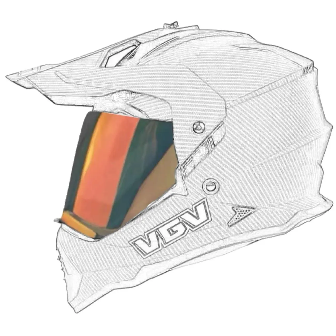 Original VGV 902 Rally Helmet Lens VGV Motorcycle Helmets Visor Replacement Accessories Windshield