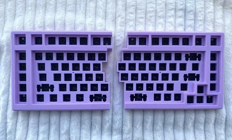 Weekin Split 89 Split Keyboard Kit Custom Single Mode Wireless 2.4G Hot-swap VIAL Keys DIY for Gamers Personalization Keyboard