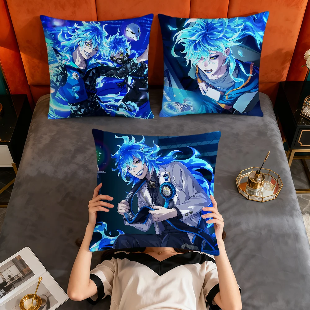 game Idia Shroud Twisted-Wonderland soft pillowcase for Sofa Living Room Home Decor Protective Covers party hogar cushion cover