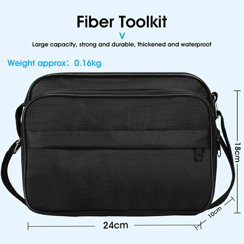 FTTH Fiber Optic Tool Kit with Fiber Cleaver -70-+10DBm Optical Power Meter Visual Fault Locator 10Mw-A62I