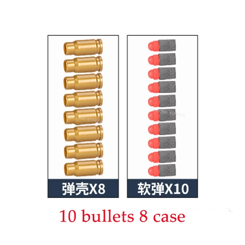 Toy Gun Accessories Soft Bullets Shells Magazines Glock M1911 Desert Eagle Pistol Gun Parts Can Shoot No Gun