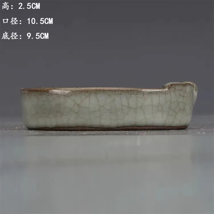 Collection old Chinese Song official kiln apple wash with powder blue glaze, Free Shipping