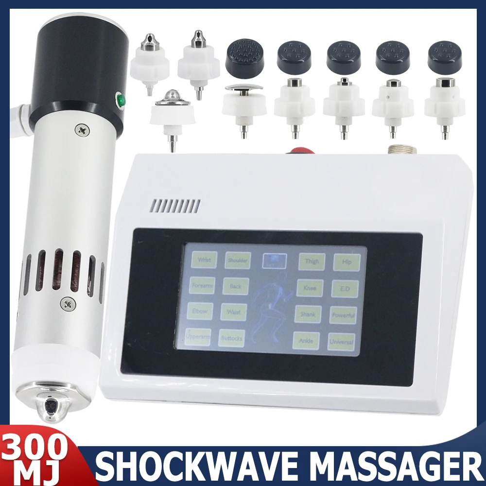 Hot Sale Shockwave Therapy Machine 300MJ For ED Treatment Erectile Dysfunction Elbow Pain Relief Massage Relaxation Shock Wave