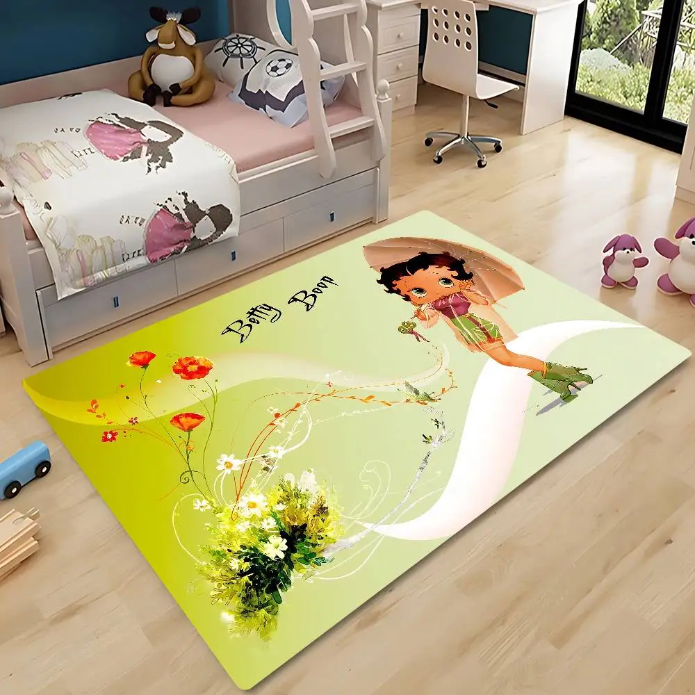 لطيف B-Betty Boop الكلمة حصيرة INS نمط لينة غرفة نوم الطابق منزل غرفة الغسيل حصيرة المضادة للانزلاق السجاد المنزلية #6