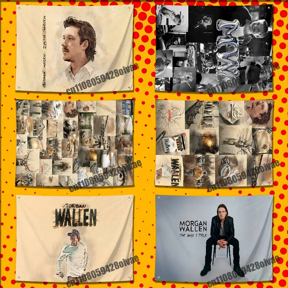 

M-Morgan W-Wallen The Way I Talk Im the Problem Flag For 150*200cm 100*150cm 80*120cm 50*70cm Living Room Banner Cover Tapestry