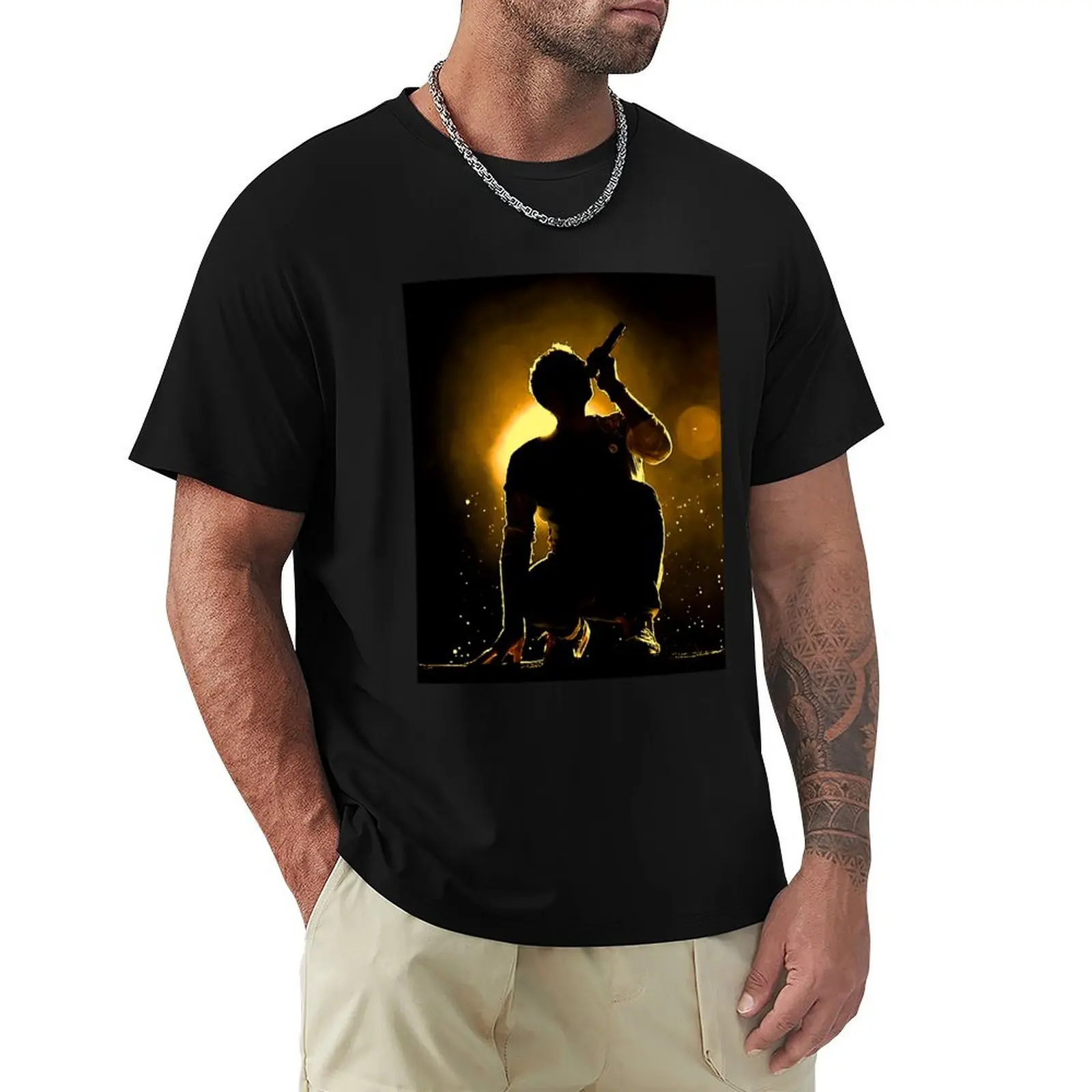 

silhouette of chris T-Shirt quick-drying customizeds sports fans mens clothes