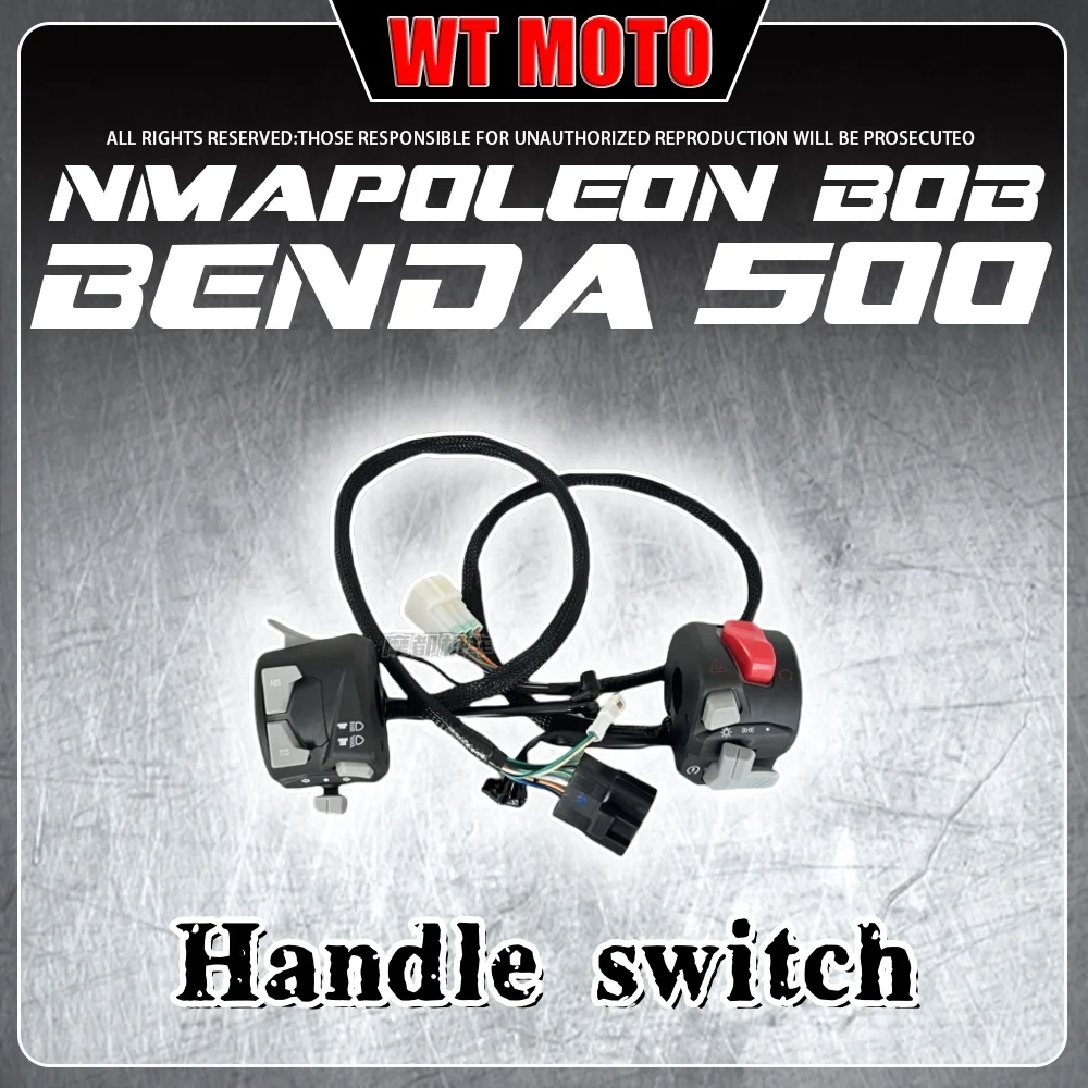 

For BENDA Napoleonbob 500 left and right handlebar switches, lights, ignition button, start and overtake button