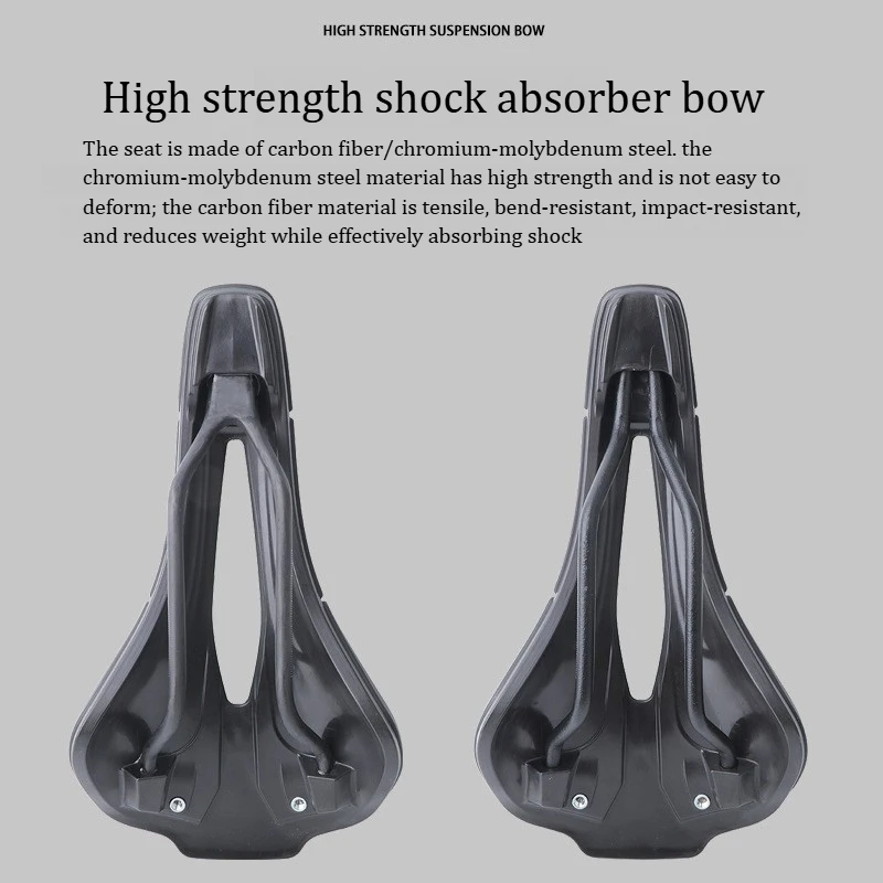 HASSNS MTB велосипедное седло Сверхлегкое седло с подушкой из углеродного волокна Лук для горного шоссейного велосипеда Седло для мужчин Комфортная велосипедная часть