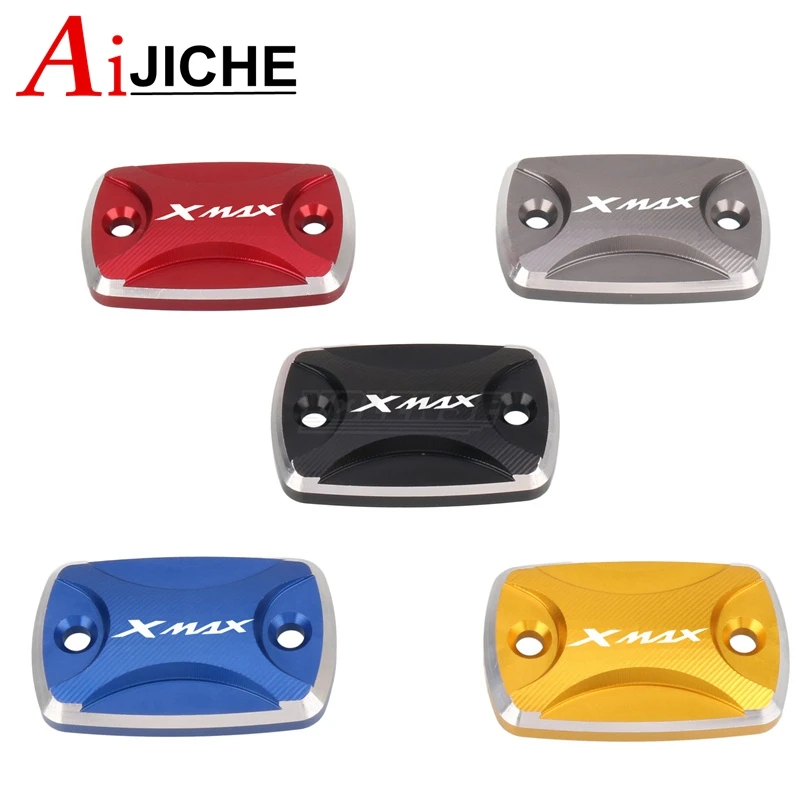 Motorcycle CNC Front Brake Fluid Reservoir Oil Cup Cap Master Cylinder Cover For XMAX 125 250 300 400 XMAX300 XMAX250