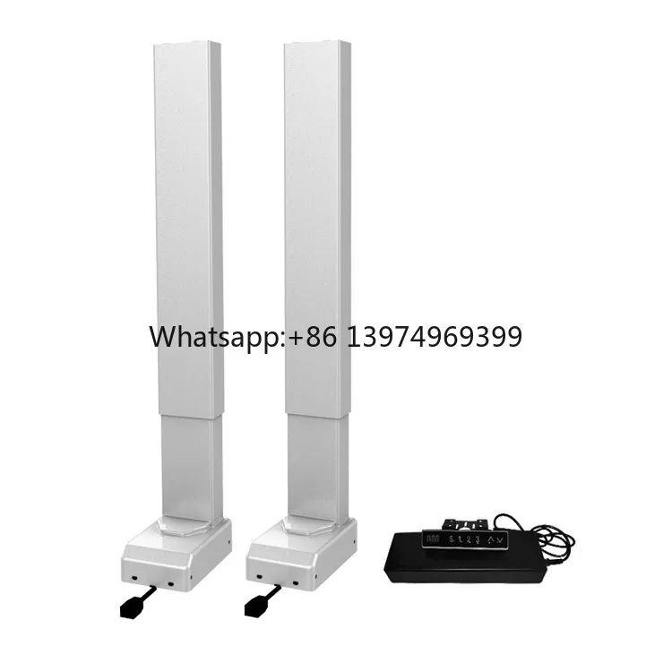 Height Adjustable Desk 800N Actuators Synchronous Table Leg 24V DC Linear Telescopic Electric Lifting Column