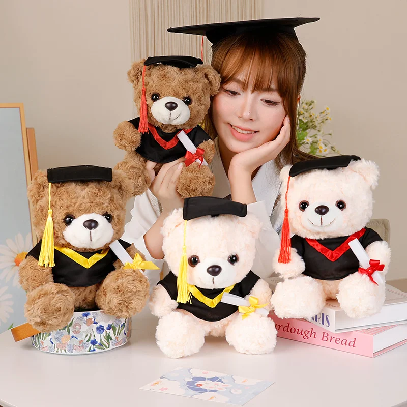 

Graduate Plush Doll Graduation Dr.Bear Plush Toy Cute Bear Kawaii Stuffed Toy Boys Girls Students Graduation Gift Holiday Gift
