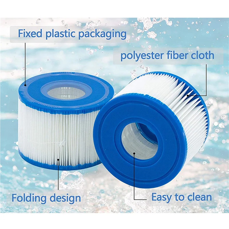 

SS-12Pcs Pool Spa Cartridge Type S1,For Intex-29001E 11692 Hot Tub Filters Type S1 Purespa Filter Pump Cartridge