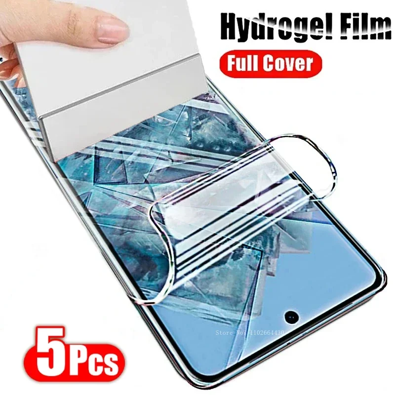 5PCS Hydrogel Film for Google Pixel 8 7 Pro  Screen Protector for Google Pixel 8 7 6 A 6 Pro 5 5A 4A 5G 4 XL Protective Film