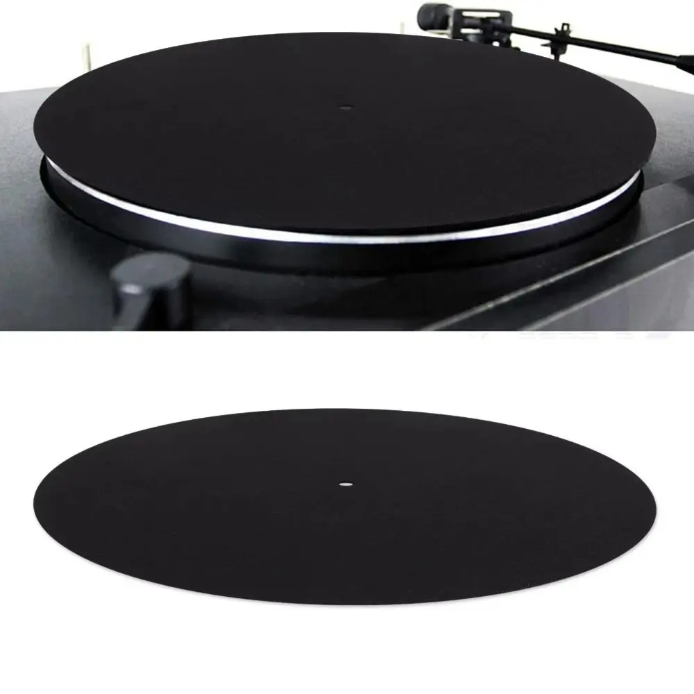 Audiophile 3mm Thick Felt Turntable Platter Mat Anti-Static 295mm Anti-Vibration Slipmat for LP Vinyl Record Players