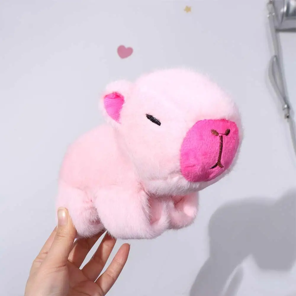 

Capybara Rodent Slap Bracelet Series Simulation Wrist Style Plush Doll Slap Bracelet Soft Pink Capybara