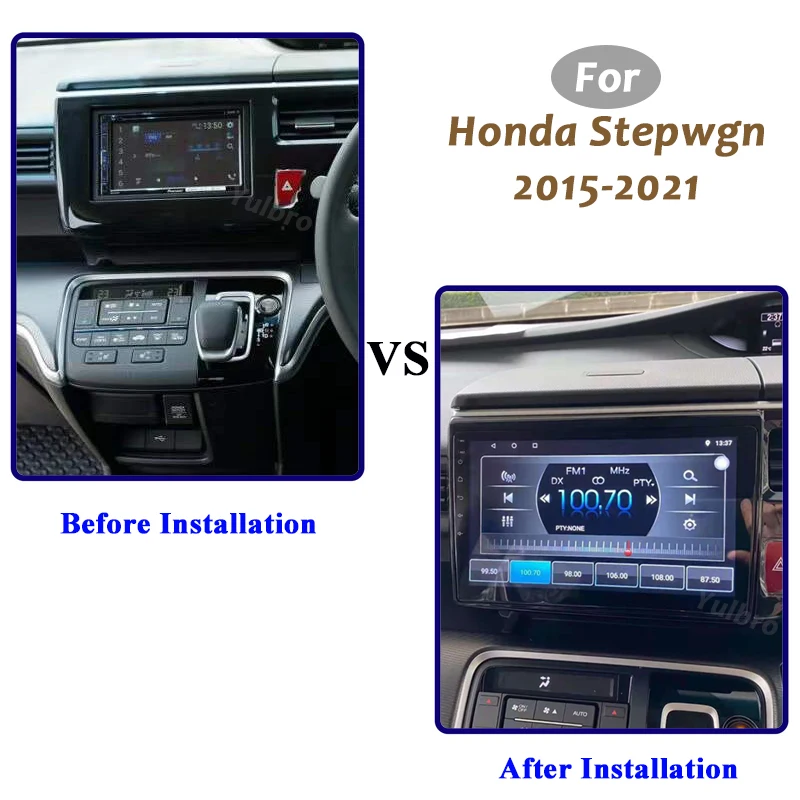 For Honda Stepwgn 2015-2021 Android Auto Carplay Car Multimedia Player DVD Radio Head Unit Stereo Navigation Monitor 10Inch