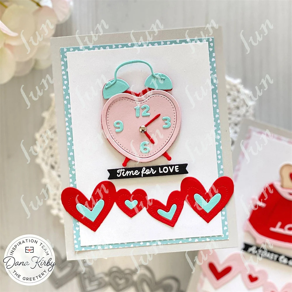 Valentines Day Gift Hearts Background Hot Foil Plates and Cutting Dies Sentiments Stamps Diy Scrapbooking Decoration Embossing