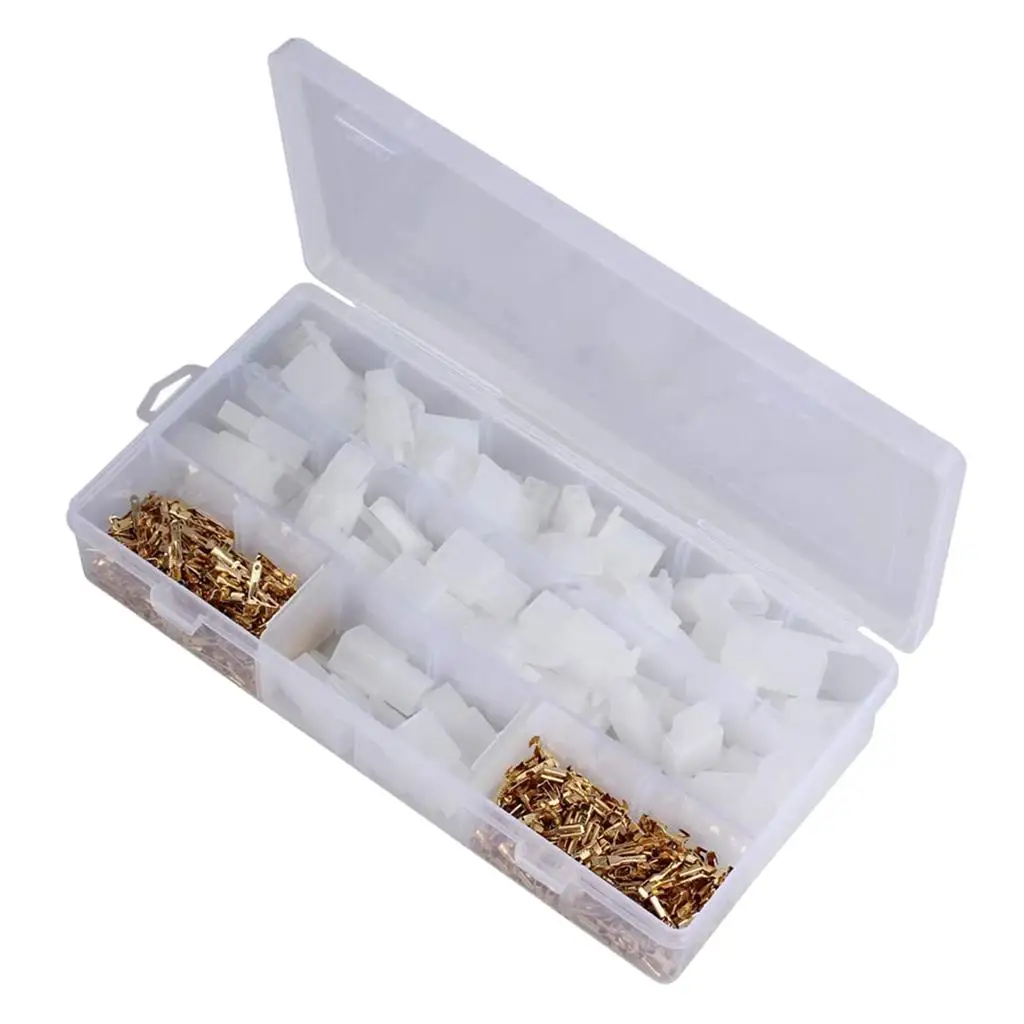 

580pcs Wire Auto Connectors Terminals Male Female Cable Terminal Plug Set for Car Motorcycle ATV Boat Electric DIY