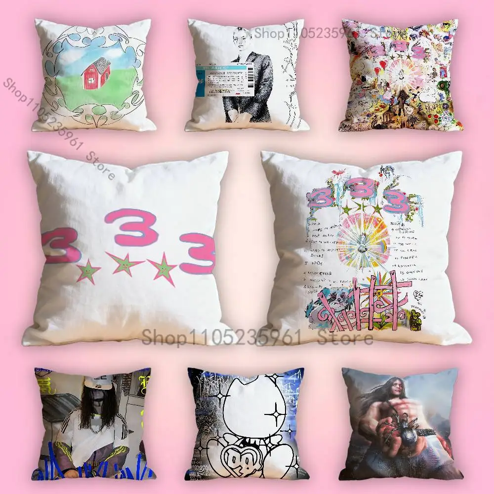 

333 B-Bladee Pillowcase for Sofa Room Office Decor Printing Protector Cushion Cover Valentine gift Custom
