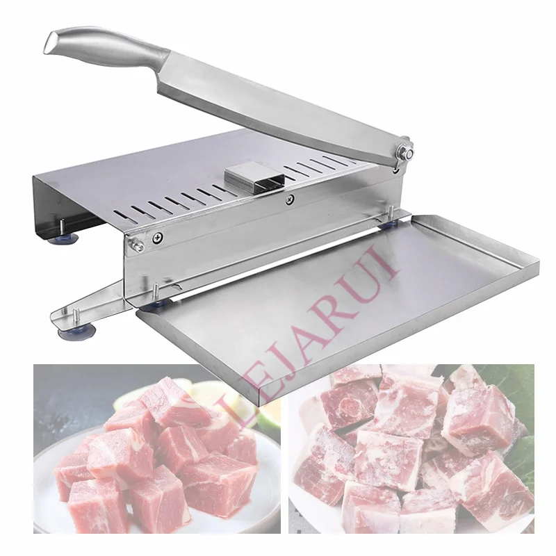 

Stainless Steel Frozen Meat Slicer, Bone Cutting Knife, Minced Lamb Slicer Machine Multi-fuction Frozen Chicken Duck Fish Cutter