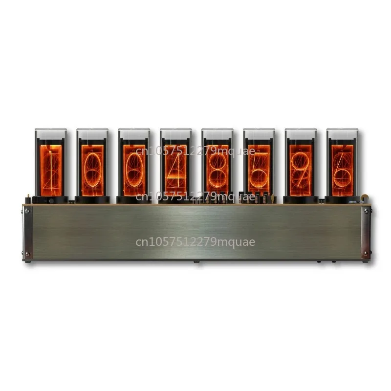 Table Clocks Gift Idea Digital Tube Desk Clock with RGB LED Glows Luxury Game Room Desktop Clocks Decoration Accessories