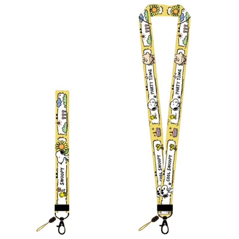 Snoopy personnage de dessin animé dessin animé étui de téléphone portable lanière anti-chute poignet corde courte mignon multi-fonctionnel pendentif en gros