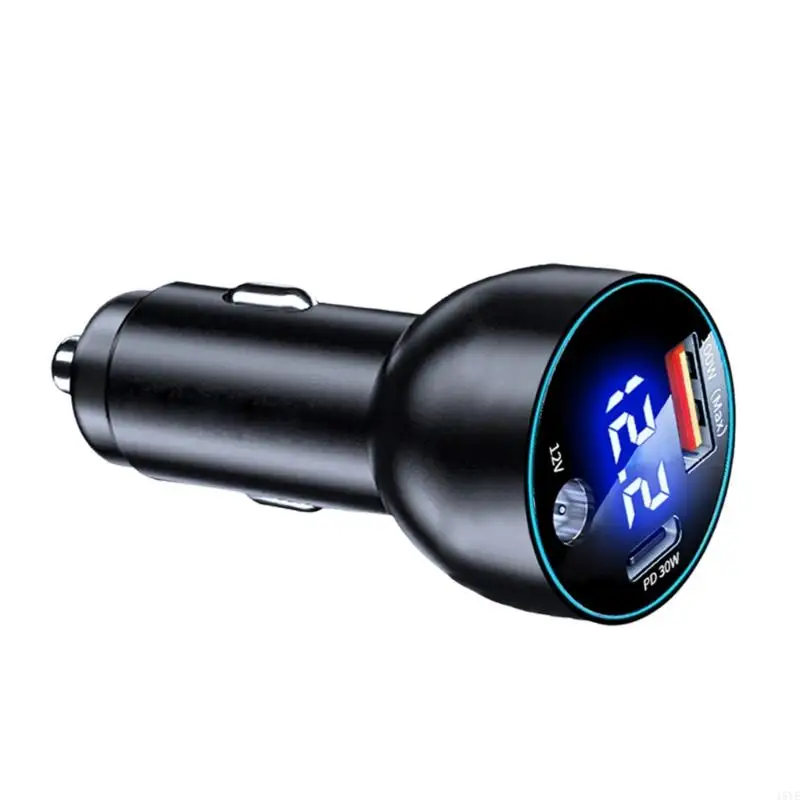 Heavy Duty USB 100W PD30W Aluminum Car With Real Time Voltages Monitor For 12V 24V Systems