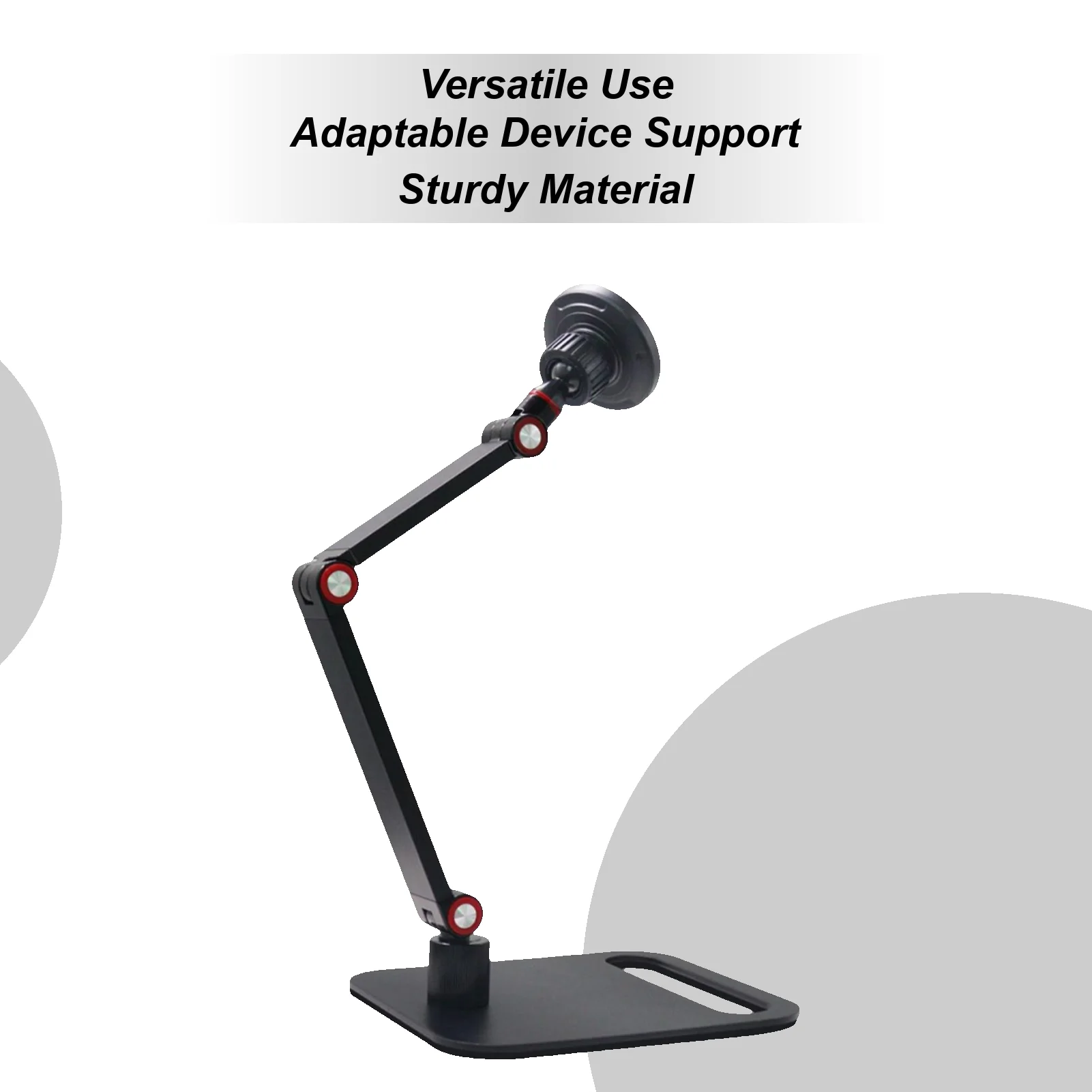 

Magnetic Phone Holder for Desk Cell Phone Support Adjustable 360 Degree Rotation Portable Foldable Mount Support for Tablet
