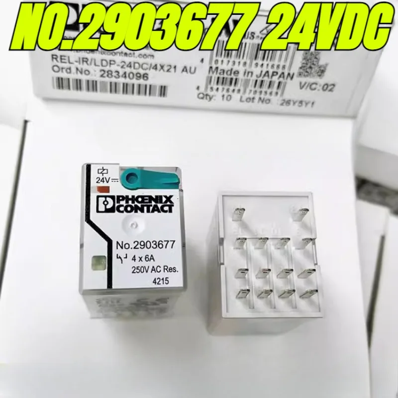 

（Brand New Original）1pcs/lot 100% original genuine relay:NO.2903677 24VDC 6A 14pins NO.2903688 230VAC Intermediate relay