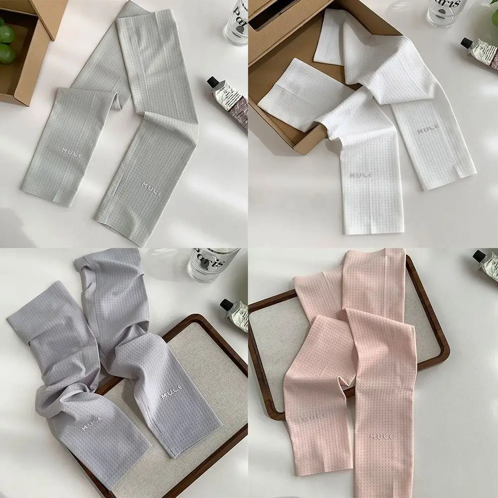 Summer Anti-UV Ice Silk Sleeves UPF 50+ Loose Riding Driving Sleeves Arm Protectors Elastic Sunscreen Sleeves Outdoor