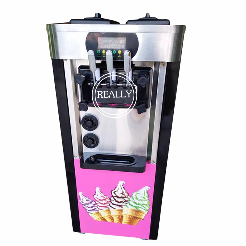 New style commercial stainless steel soft serve ice cream machine/ice cream roll making machine/soft ice cream machine