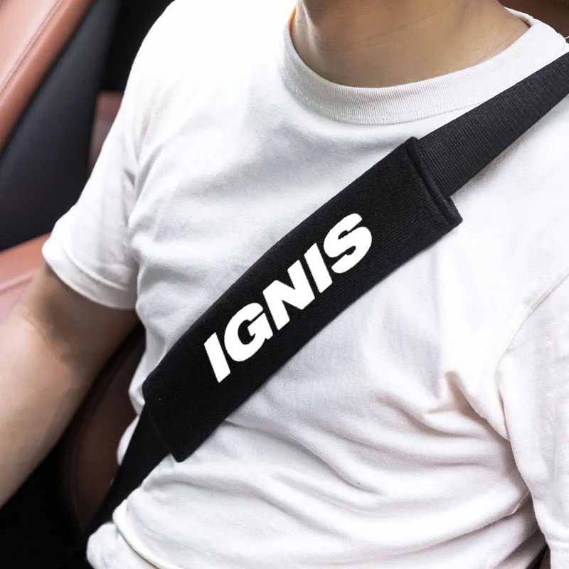 

Car Styling Seat Belt Cover Seatbelt Shoulder Strap Protector Pads For IGNIS Auto Accessories