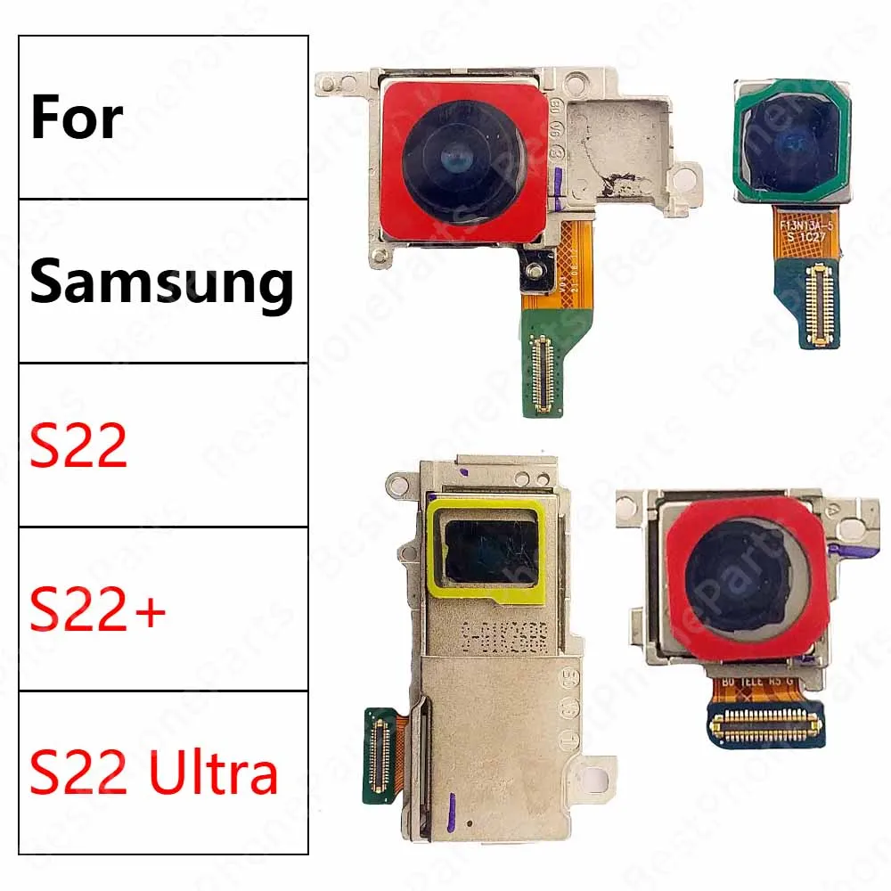 Rear Camera For Samsung Galaxy S22+ Plus S22 Ultra 5G S908 S901 S906 Back Camera Module Backside Flex Cable Mobile Phone Parts