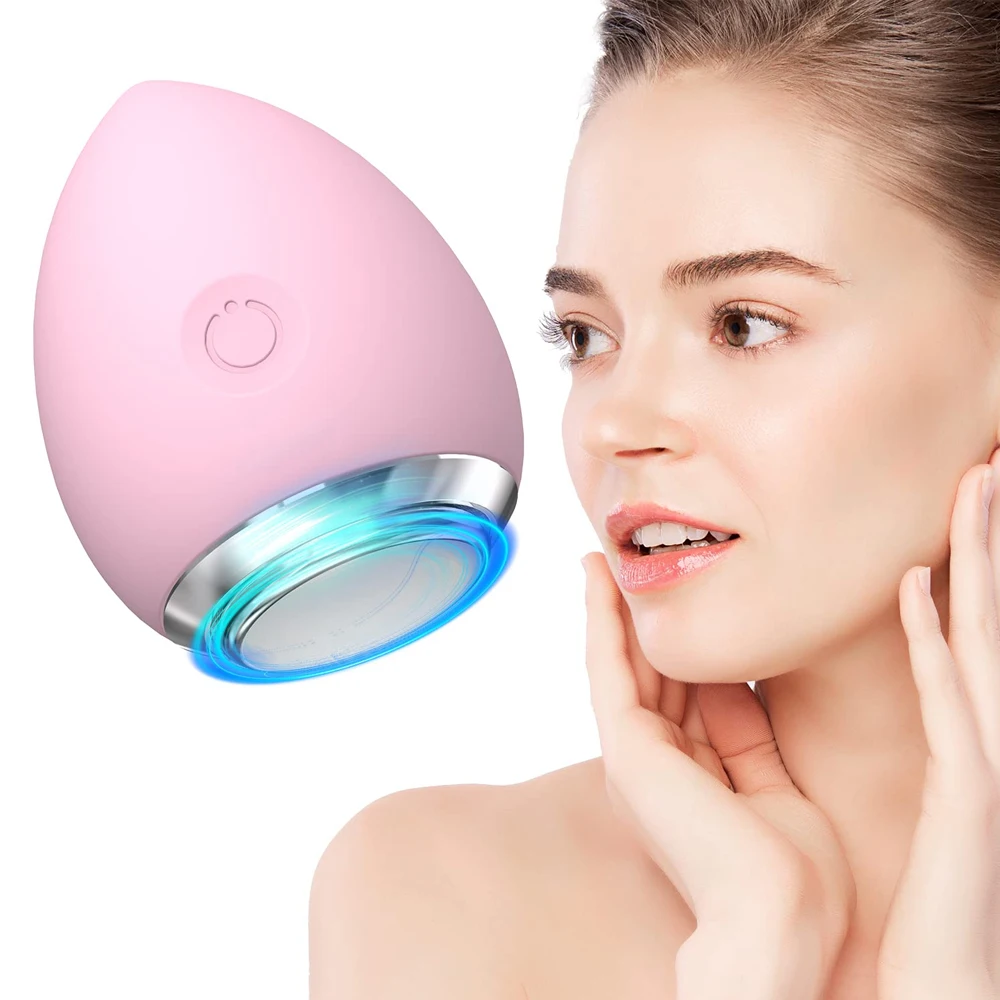 2 in 1 Facial Skin Care Face Massager Makeup Blackhead Remover ION Wrinkle Remover Face Care Beauty Tool for Skincare Absorption