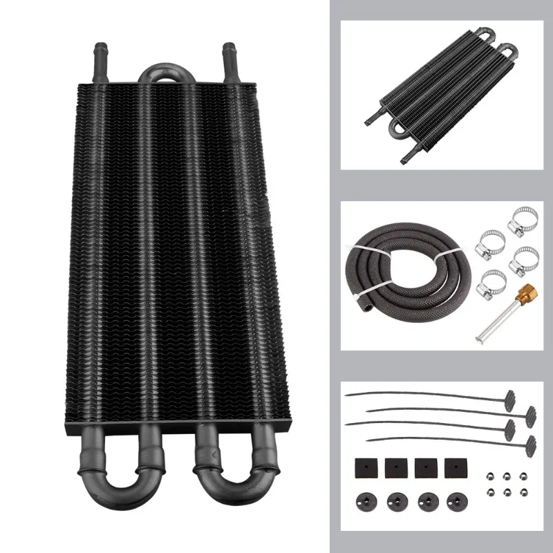Universal Auto Modification Tube Fin Condenser, Transmission Oil Cooler, 4/6/8 Row Oil Cooling Radiator