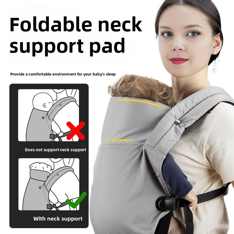 

Ergonomic Multifunctional Baby Carrier - 100% Cotton Hands-Free Toddler Sling