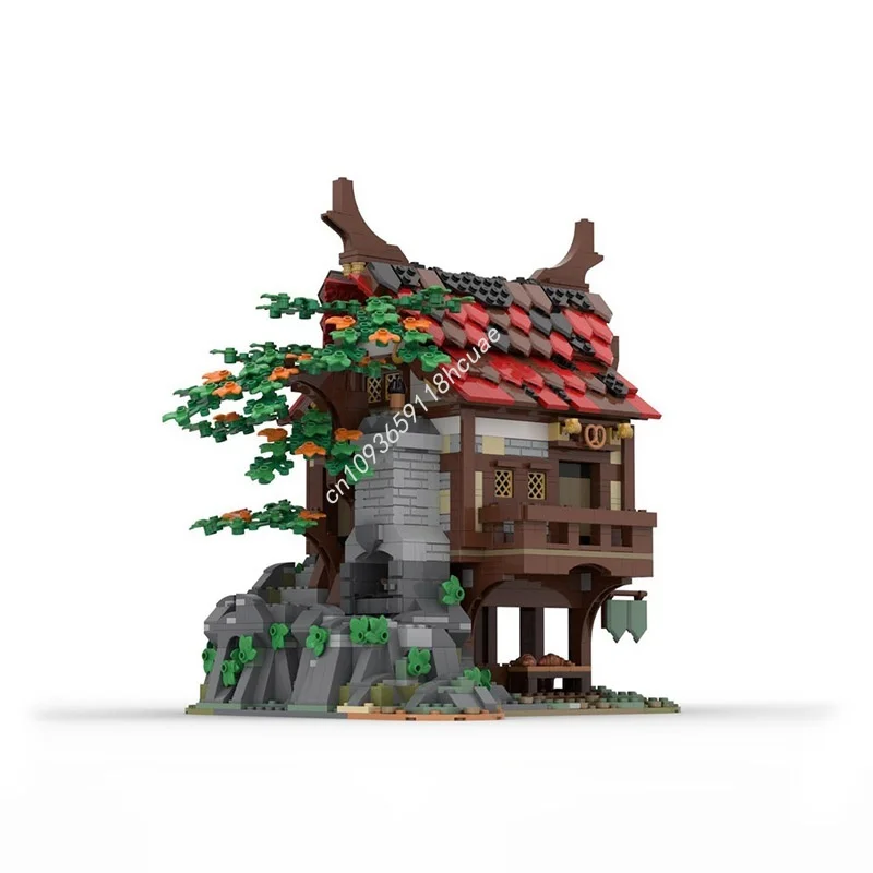 1407 pz MOC MEDIEVALE BAKERIA Modello modulare Blocchi di costruzione Regali di Natale Architettura Giocattoli fai da te Mattoni creativi Compleanno per bambini