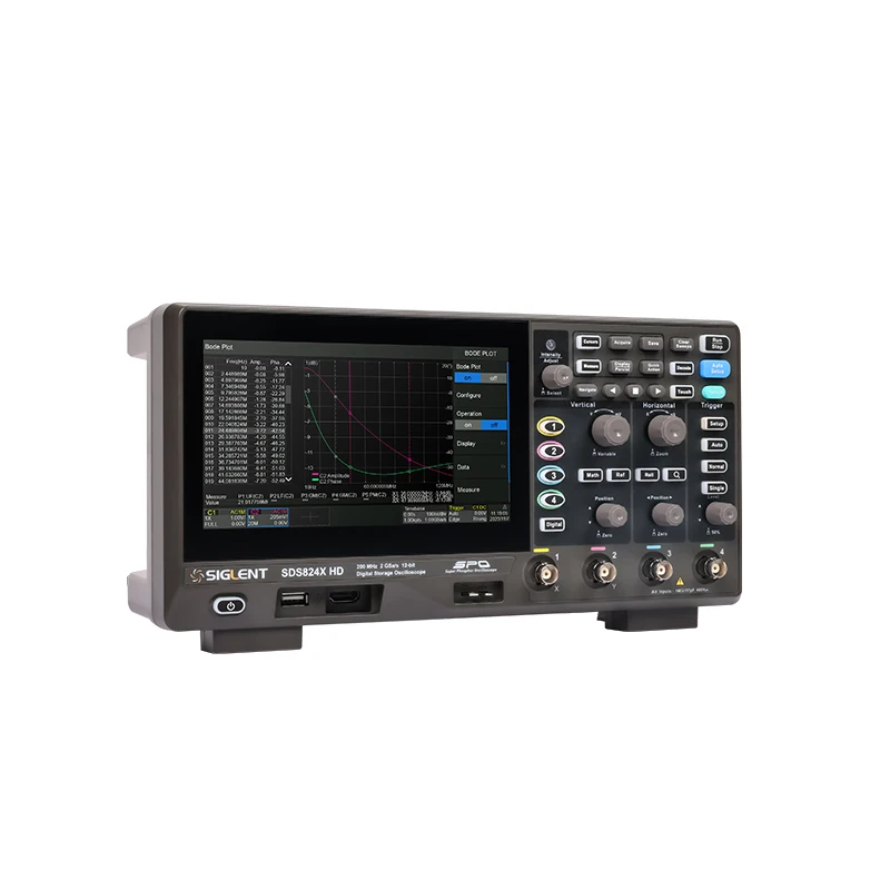 A digital oscilloscope with a 50MHz 4-channel analog channel sampling rate of 2GSa/s 25Mpts stores deep waveforms