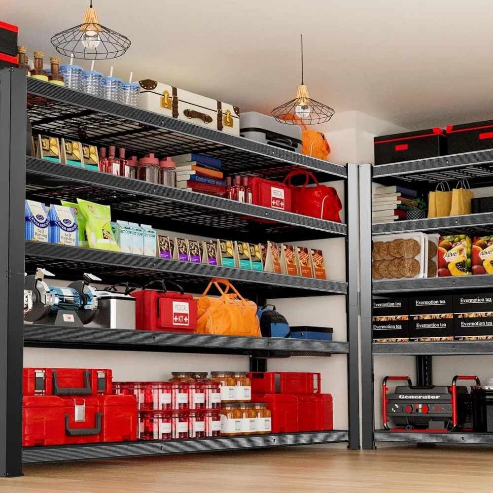 

62" W 3050LBS Storage Shelves Unit,5 Tier Heavy Duty Metal Shelving Unit and Storage Large Rack,72" H x62 W x24 D, Customized