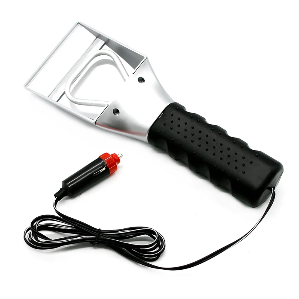 12v Car Electric Heated Snow Shovel, Car Window Defrosting and Ice Removal Shovel, Winter Ice Scraping Tool