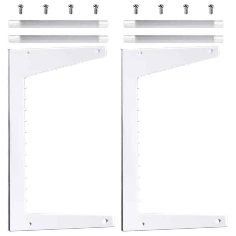 newA10R Clear Vinyl Record Stand Holder for Desktop Album Storage, Acrylic Vinyl Record Shelf Display 50 LPs