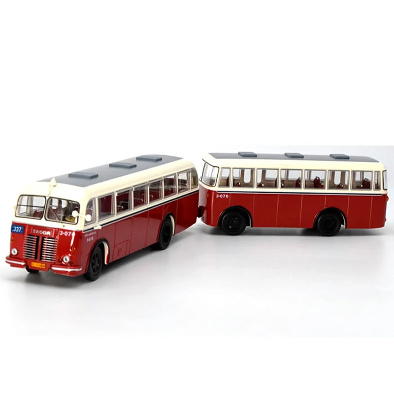 

1:64 Scale Diecast Alloy 337 Skoda 706RO Trailer Bus Toys Cars Model Classics Adult Gifts Souvenir Static Display
