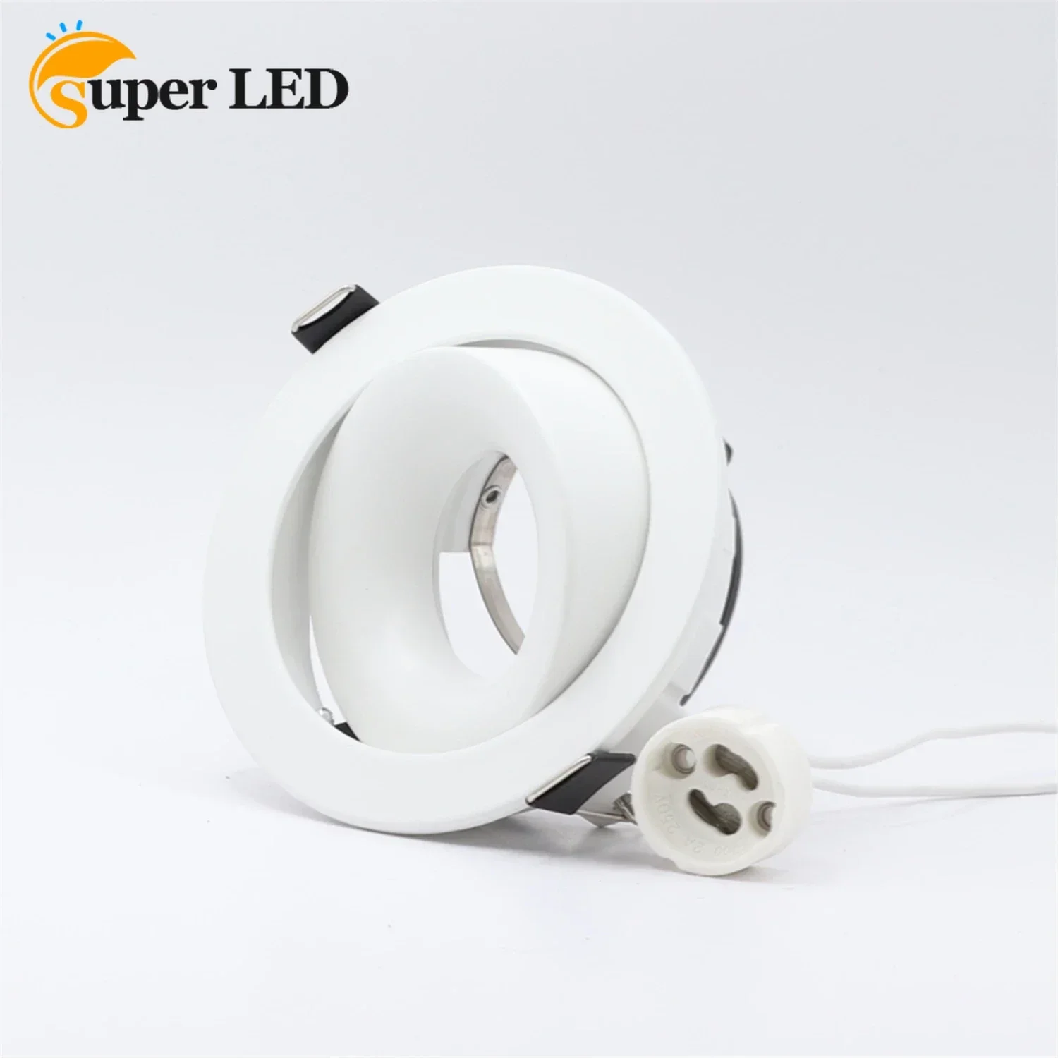 

JOYINLED Recessed Ceiling Downlight Mounted Frame Bracket MR16 GU10 Lamp Holder Zinc Alloy Fitting Lighting Fixture