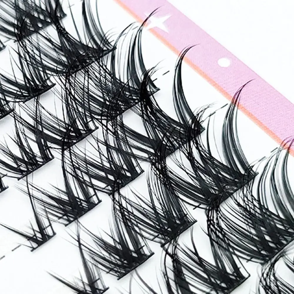 10 Rows Handmade 5D Mink Individual Eyelashes Wipy Fluffy Natural and Thick Style Cluster Lashes Manga Lashes Women